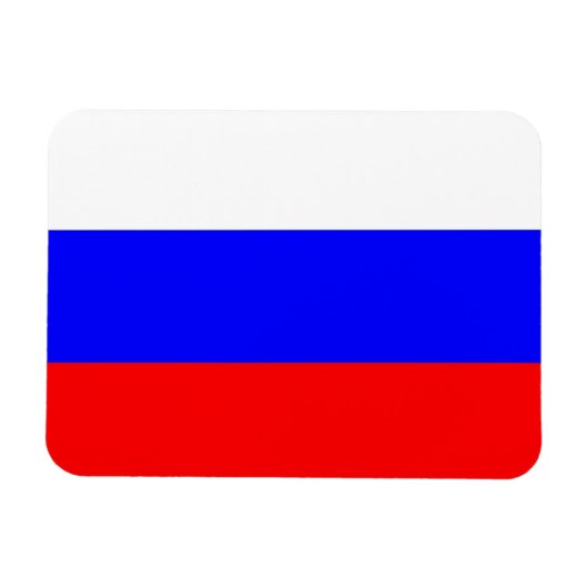 Magnet Flexible Aimant flexible patriotique avec drapeau de Russie (Horizontal)