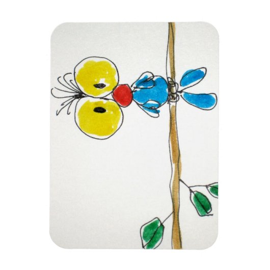 Magnet Flexible Aimant flexible « Petit oiseau ». (Vertical)