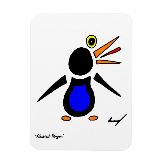 Magnet Flexible Aimant flexible pingouin Abstrait (Vertical)