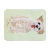 Magnet Flexible Aimant flexible pour chien Morkie (Horizontal)