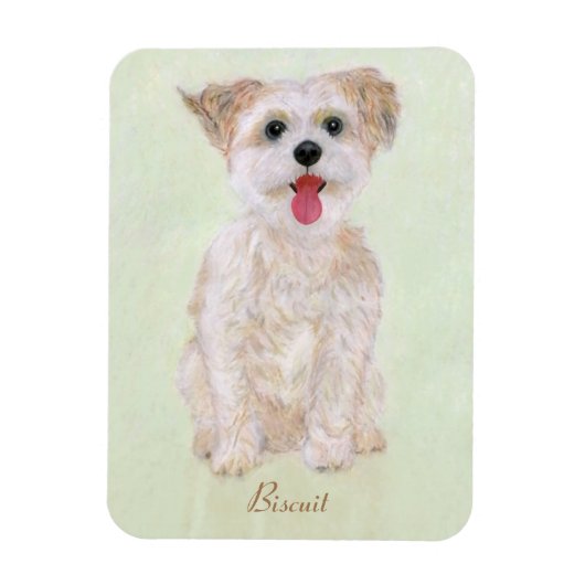 Magnet Flexible Aimant flexible pour chien Morkie (Vertical)