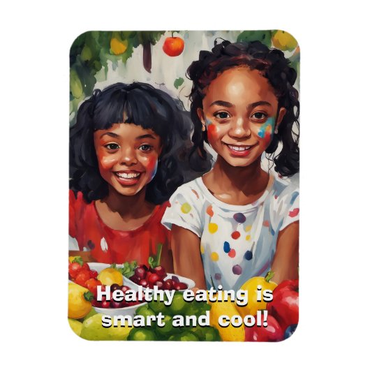 Magnet Flexible Aimant flexible pour manger sainement (Vertical)