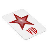 Magnet Flexible Aimant flexible Red Star 'VIP' blanc (Côté Droit)