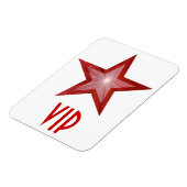 Magnet Flexible Aimant flexible Red Star 'VIP' blanc (Côté Gauche)