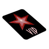 Magnet Flexible Aimant flexible Red Star 'VIP' noir (Côté Droit)