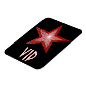 Magnet Flexible Aimant flexible Red Star 'VIP' noir (Côté Gauche)