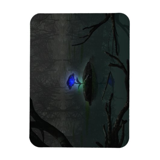 Magnet Flexible Aimant flexible Rose bleu (Vertical)