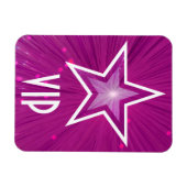 Magnet Flexible Aimant flexible rose Star 'VIP' (Horizontal)