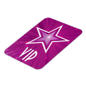 Magnet Flexible Aimant flexible rose Star 'VIP' (Côté Gauche)
