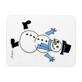 Magnet Flexible Aimant flexible Snowman (Horizontal)