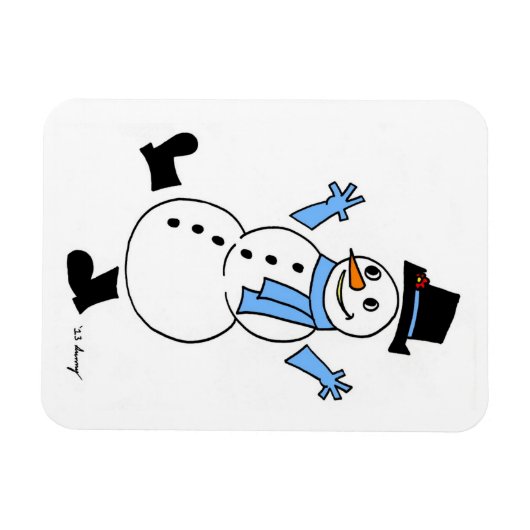 Magnet Flexible Aimant flexible Snowman (Horizontal)
