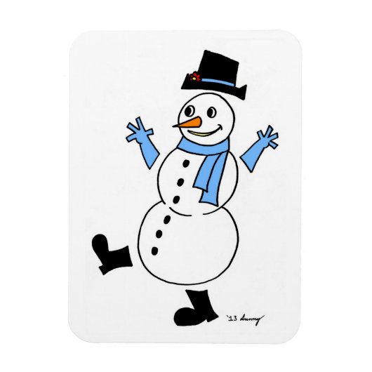 Magnet Flexible Aimant flexible Snowman (Vertical)