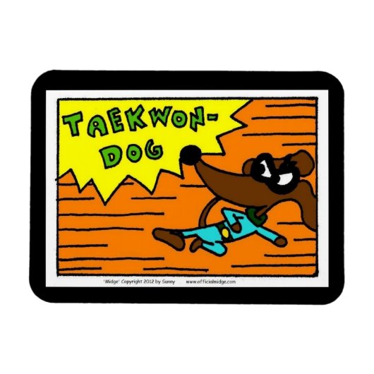 Magnet Flexible Aimant flexible TAEKWON-DOG (Horizontal)
