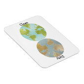 Magnet Flexible Aimant flexible Terre propre sale (Côté Droit)