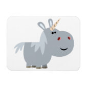 Magnet Flexible Aimant flexible Unicorne caricature inscrutable mo (Horizontal)