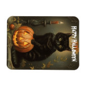 Magnet Flexible Aimant flexible vintage Halloween Kitten (Horizontal)