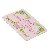 Magnet Flexible Aimant floral rose et vert nostalgique (Côté Droit)