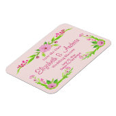 Magnet Flexible Aimant floral rose et vert nostalgique (Côté Gauche)