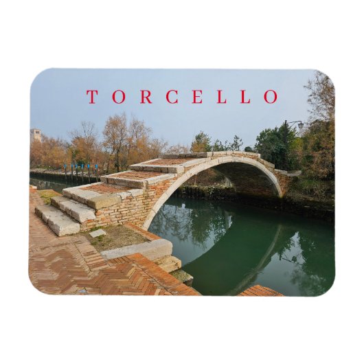 Magnet Flexible Aimant frigidaire vue du pont Torcello Devil (Horizontal)