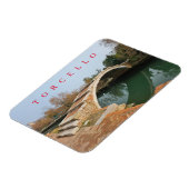 Magnet Flexible Aimant frigidaire vue du pont Torcello Devil (Côté Gauche)
