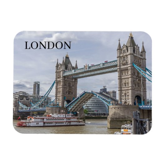 Magnet Flexible Aimant frigo à vue levée Tower Bridge (Horizontal)