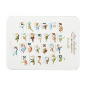 Magnet Flexible Aimant Frigo Abrégé Dinosaures (Français) (Horizontal)