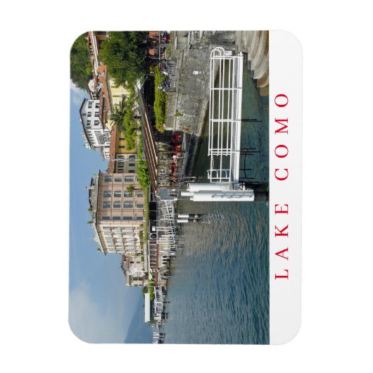 Magnet Flexible Aimant frigo avec vue sur la jetée Bellagio (Vertical)