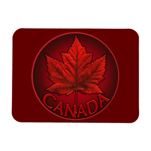 Magnet Flexible Aimant frigo Canada Rouge Aimant souvenir Canada (Horizontal)