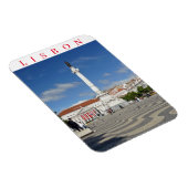 Magnet Flexible Aimant frigo Carré de Lisbonne Rossio (Côté Droit)