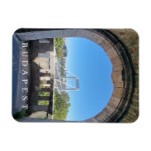 Magnet Flexible Aimant frigo de vue du pont Elizabeth de Budapest (Horizontal)
