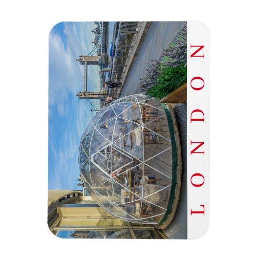 Magnet Flexible aimant frigo igloo géant de Londres (Vertical)