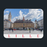 Magnet Flexible aimant frigo Lille Grand Place<br><div class="desc">Une belle vue sur les immeubles autour de la Grand-Place dans la ville de Lille dans le Nord de la France imprimée sur un aimant frigo souvenir.</div>