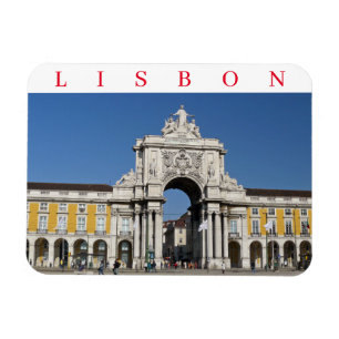 Magnet Flexible Aimant frigo Lisbonne Rua Augusta Arch