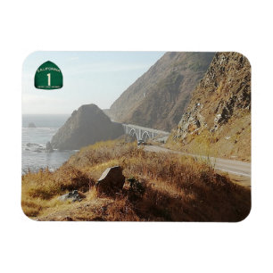 Magnet Flexible aimant frigo Pacific Coast Highway