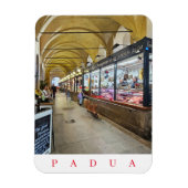 Magnet Flexible Aimant frigo Padoue couvert vue marché (Vertical)