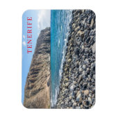 Magnet Flexible Aimant frigo plage de galets de Tenerife (Vertical)