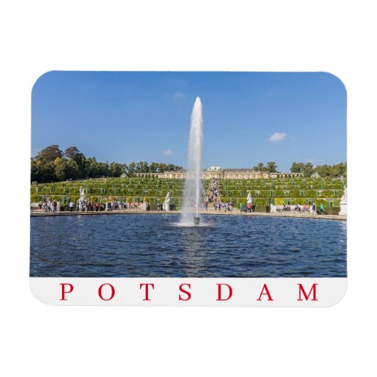 Magnet Flexible Aimant frigo Potsdam Sanssouci Palace Gardens (Horizontal)