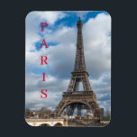 Magnet Flexible Aimant frigo Tour Eiffel Paris<br><div class="desc">Une vue classique de la Tour Eiffel à Paris imprimée sur un aimant souvenir frigo.</div>