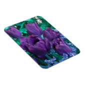 Magnet Flexible Aimant frigo Tulipes violettes foncées (Côté Droit)