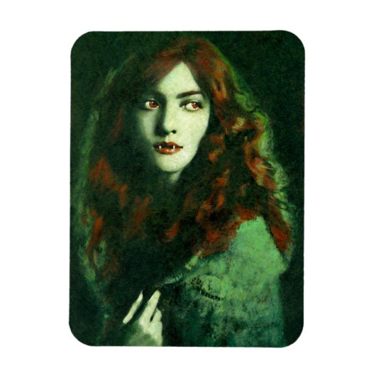 Magnet Flexible Aimant frigo vintage Lady Vampire flexible (Vertical)