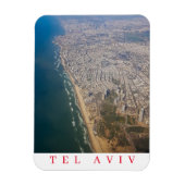 Magnet Flexible Aimant frigo vue aérienne de Tel Aviv (Vertical)