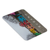 Magnet Flexible Aimant frigo vue cour de Venice Burano (Côté Droit)