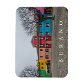 Magnet Flexible Aimant frigo vue cour de Venice Burano (Vertical)