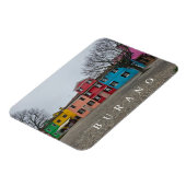 Magnet Flexible Aimant frigo vue cour de Venice Burano (Côté Gauche)