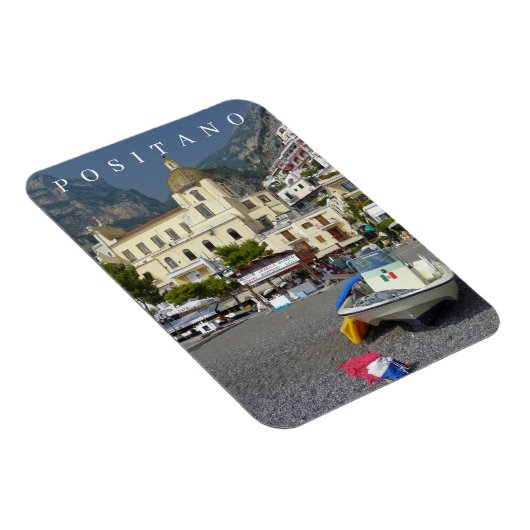 Magnet Flexible Aimant frigo vue église Positano (Côté Droit)