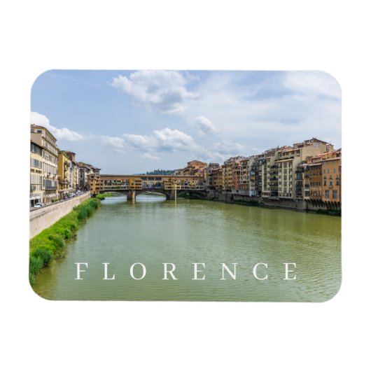 Magnet Flexible Aimant frigo vue Florence Ponte Vecchio (Horizontal)