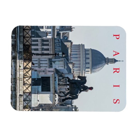 Magnet Flexible Aimant frigo vue Panthéon Paris (Horizontal)