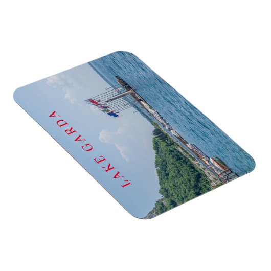 Magnet Flexible Aimant frigo vue port de Garda (Côté Droit)