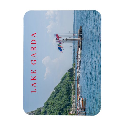 Magnet Flexible Aimant frigo vue port de Garda (Vertical)