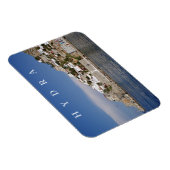 Magnet Flexible Aimant frigo vue sur l'île d'Hydra (Côté Droit)